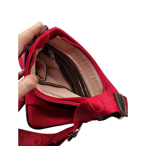 Ted Lapidus Fuchsia Bright Pink Shoulder Bag Handbag - Picture 4 of 5